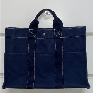 Blue Hermès Paris Tote Bag